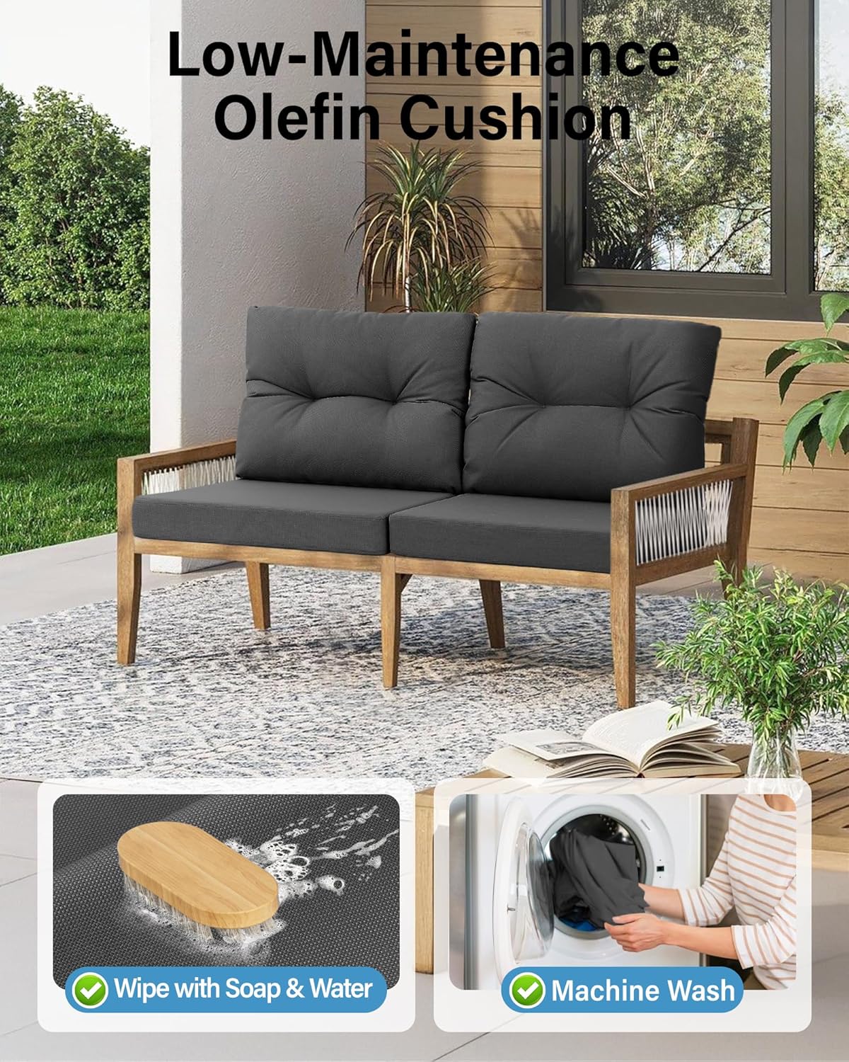 Outdoor Patio Furniture Dark G - Outdoor Furniture Cushions 24 X 24 recension och pris