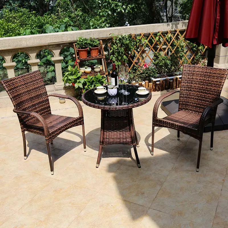 Small Metal Rattan Coffee Tabl - Outdoor Furniture Prices recension och pris