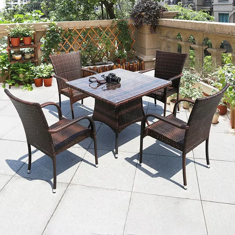 Small Metal Rattan Coffee Tabl - Outdoor Furniture Prices recension och pris