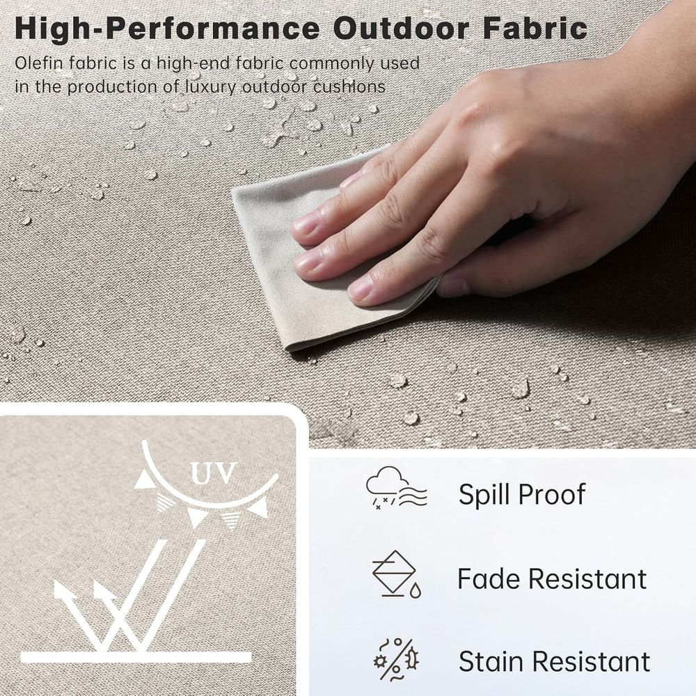 6 Thick Outdoor Cushion Set -  - Outdoor Furniture Cushions 24 X 24 recension och pris