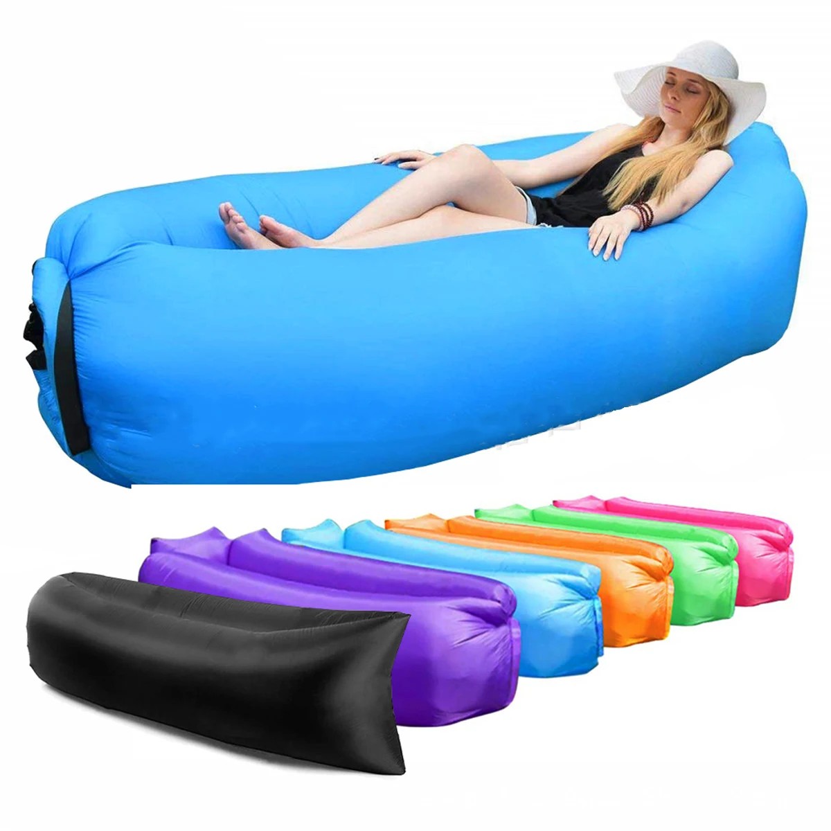 1Pcs Portable Inflatable Recli - Outdoor Daybed Sofa recension och pris