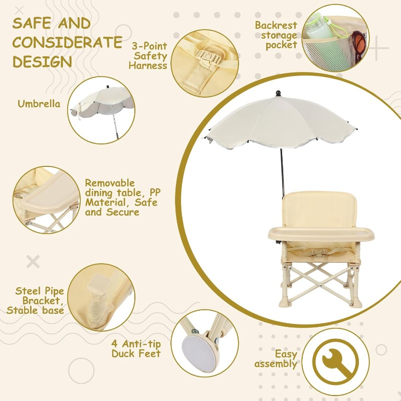 Baby Outdoor Beach Chair with  - Outdoor Furniture Australia recension och pris