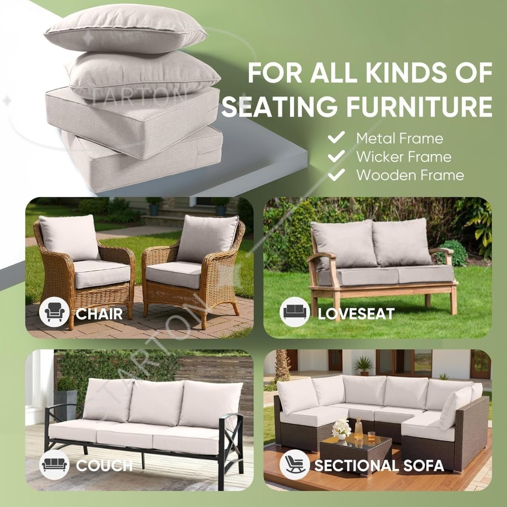 Outdoor Chair Cushions Set of  - Outdoor Furniture Cushions 24 X 24 recension och pris
