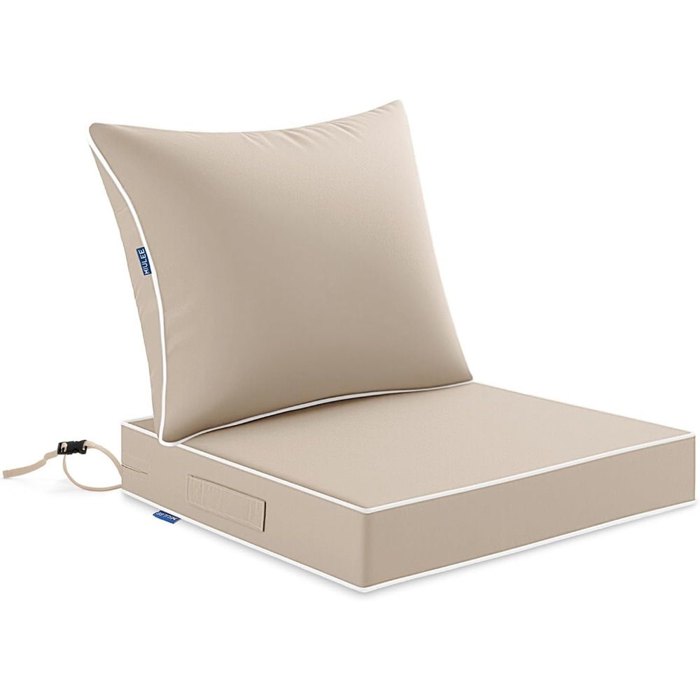 Beige Outdoor Seat Cushion 24x - Outdoor Furniture Cushions 24 X 24 recension och pris
