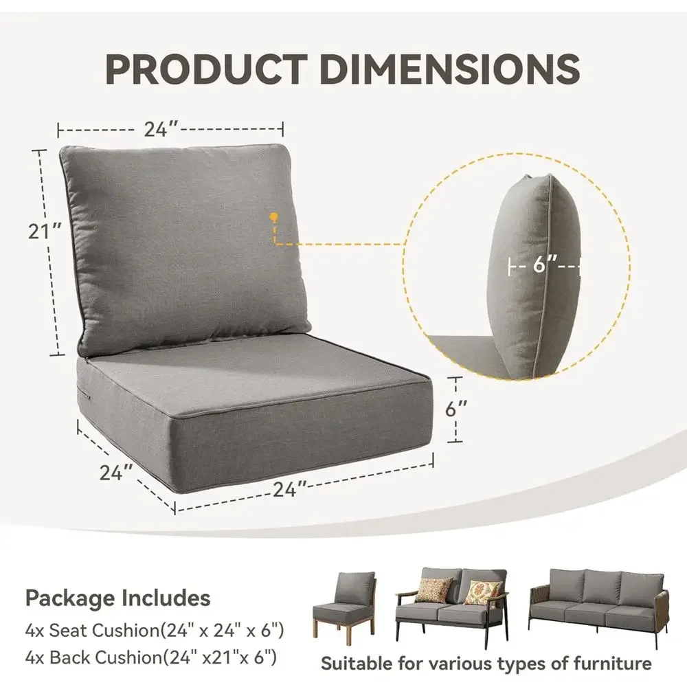 UV & Water Resistant Outdoor C - Outdoor Furniture Cushions 24 X 24 recension och pris