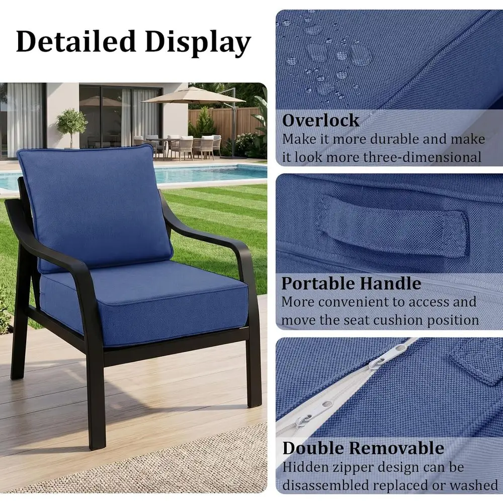 6 Thick Outdoor Chair Cushions - Outdoor Furniture Cushions 24 X 24 recension och pris