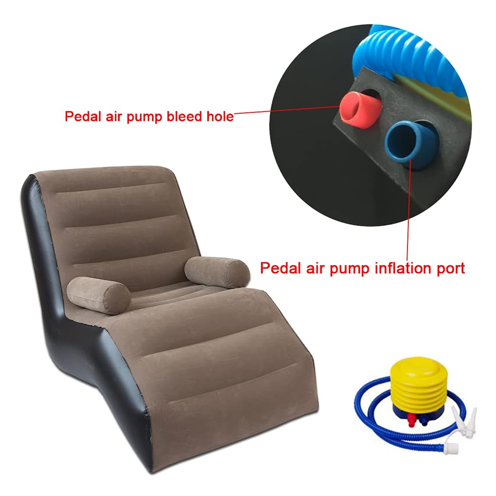 Folding Lazy Sofa,Inflatable L - Outdoor Daybed Sofa recension och pris