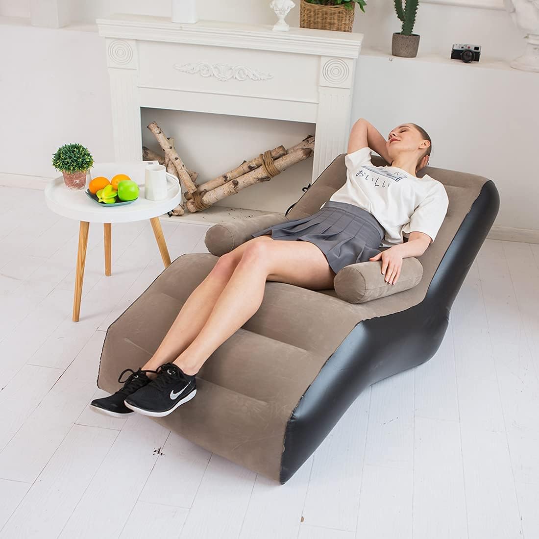 Folding Lazy Sofa,Inflatable L - Outdoor Daybed Sofa recension och pris