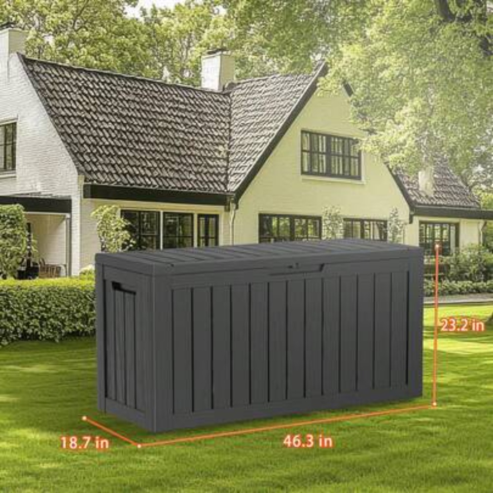 90 Gallon Lockable Resin Deck  - Outdoor Furniture Cushions 24 X 24 recension och pris