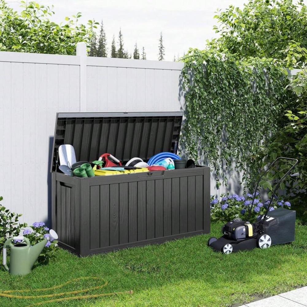 90 Gallon Lockable Resin Deck  - Outdoor Furniture Cushions 24 X 24 recension och pris